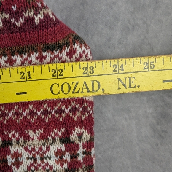 Tiara International XL Zippered Cardigan Red Nordic - Picture 9 of 9